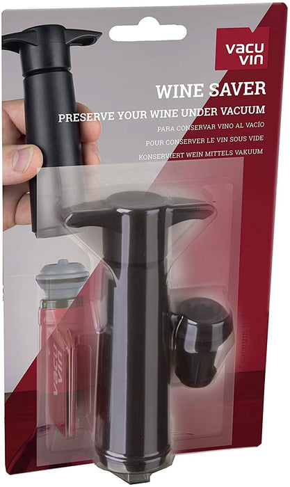 Vacu Vin Wine Saver Pack Wine Saver Set -Black - Lozza’s Gifts & Homewares 