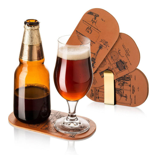 Bottle & Glass Double Coasters (Set of 6) - Lozza’s Gifts & Homewares 