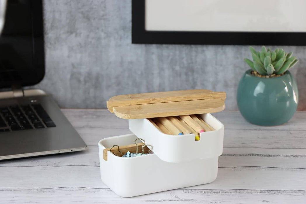 Bambox - Bamboo Essentials Bathroom/Kitchen Organiser - Lozza’s Gifts & Homewares 