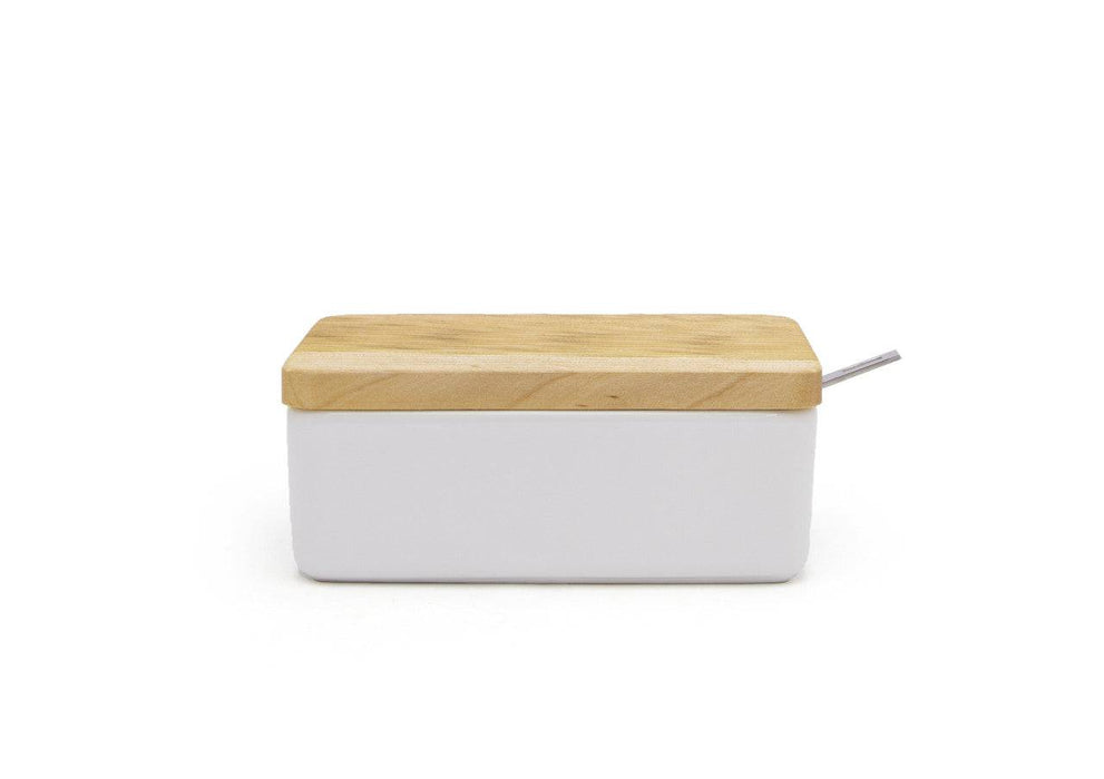 White Butter Case with Cherry Lid - Lozza’s Gifts & Homewares 