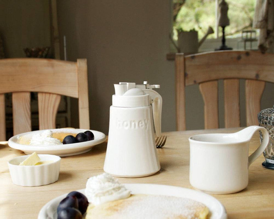 White Honey Pot - Lozza’s Gifts & Homewares 