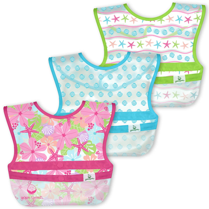 i.play Snap & Go Wipe-off Bib (3 pack) 9-18mo - Lozza’s Gifts & Homewares 